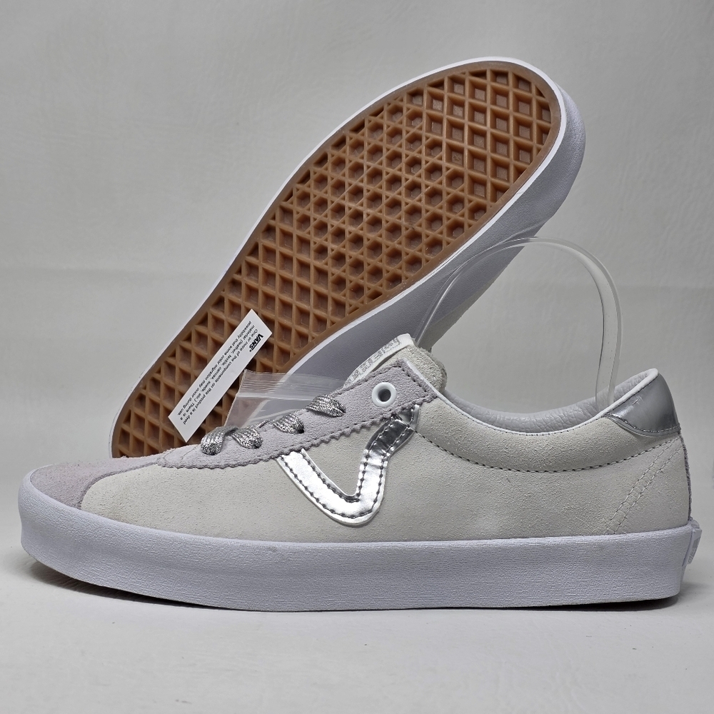 Vans Sport Low High Shine Gray Blanc De Blanc Men’s 6.5/Women’s 8 Suede New